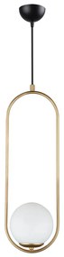Lustră Squid Lighting Arch, înălțime 146 cm, auriu