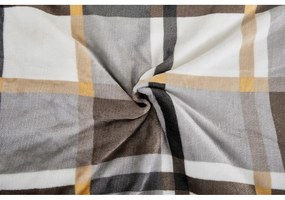 Lenjerie de pat gri/maro din micropluș/cocolino pentru pat de o persoană 140x200 cm – My House