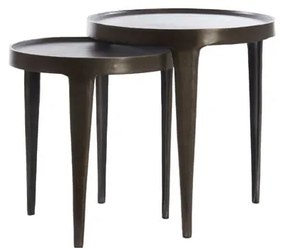 Măsuță auxiliară rotundă din metal ø 43 cm Tobias – Light &amp; Living