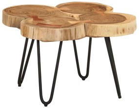 vidaXL Măsuță de cafea, 36 cm, 4 trunchiuri, lemn masiv de acacia