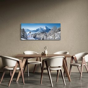 Tablou - Peisaj cu ninsoare (120x50 cm)
