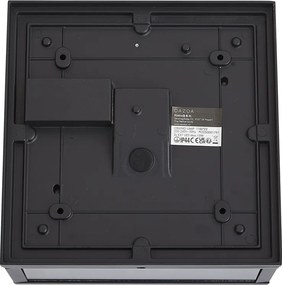 Plafonieră de exterior industrială neagră cu senzor de mișcare IP44 - Charlois