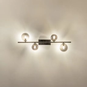 Lustră LED aplicată Brilagi MILLA 4xG9/3W/230V crom lucios/fumuriu