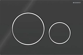 Geberit 115.882.KM.1 - Placă de acționare Sigma20 24,6 x 16,4 cm, negru