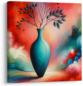 Tablou vază strălucitoare în abstract