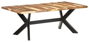 vidaXL Masă bucătărie, 200x100x75 cm, lemn masiv cu finisaj miere