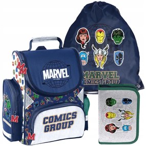 Set ghiozdan din 3 piese pentru băieți - MARVEL