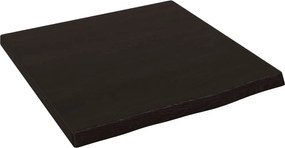 vidaXL Raft de perete maro închis 40x40x2 cm lemn masiv stejar tratat