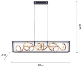 Paul Neuhaus 2416-18 - LED Lustră dimmabilă pe cablu SELINA 4xLED/10,2W/230V