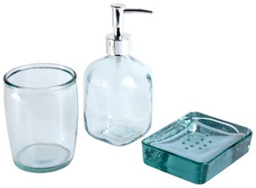 Set de accesorii de baie din sticlă Bubbles – Ego Dekor