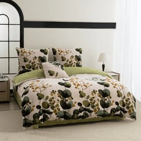 Lenjerie cocolino DUO SENSE EUCALIA colorat microplus/flanel Dimensiune lenjerie de pat: 70 x 90 cm | 140 x 220 cm