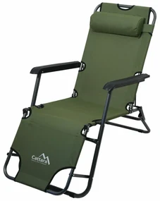 Șezlong pliabil Cattara 13516 Comfort , verde, 155x 61 cm