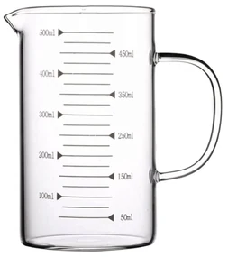 Cana Gradata din sticla borosilicata, 500 ml