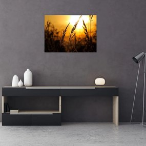 Tablou pe sticlă - Apus de soare (70x50 cm)