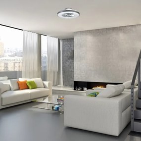 Plafonieră LED dimabilă cu ventilator Rabalux LED/40W/230V + telecomandă