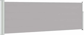 vidaXL Copertină laterală retractabilă de terasă, gri, 100 x 300 cm