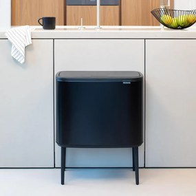 Brabantia Bo Touch 651106 Boklok de 36 de litri, 36 l, preparare lină și silențioasă, deschidere Golam, negru