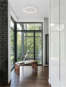 Plafoniera LED dimabila design modern Oggy alb 37cm