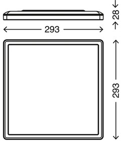 Plafonieră LED SLIM LED/18W/230V Briloner 7156-416