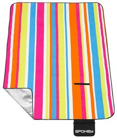 Patura camping   picnic 180 x 210 cm impermeabila, captusita cu aluminiu Spokey Picnic Rainbow