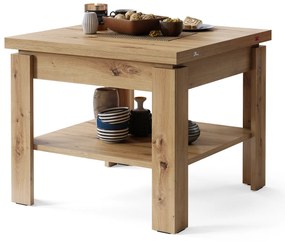 Mazzoni LEO Stejar Artisan - MASĂ COMPACTĂ CU BLAT EXTENSIBIL MĂSUȚĂ DE CAFEA