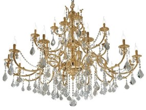 Candelabru XXL 21 brate LUX cu cristale Scholer, Ermes