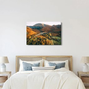 Tablou cu pod în valea din Scoția (90x60 cm)