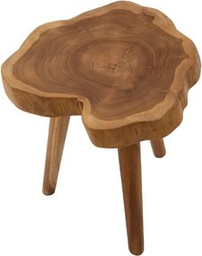 Scaun tip taburet în culoare naturală din lemn de tec Budut – Mauro Ferretti