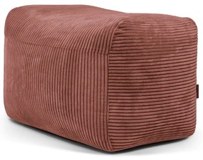 Fotoliu bean bag cărămiziu cu tapițerie din catifea reiată Plus 70 Lounge – SLOWDOWN