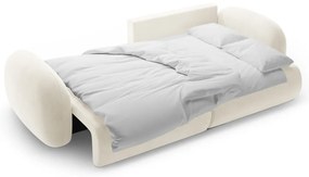 Colțar crem extensibil/cu spațiu de depozitare cu tapițerie din catifea Tonale – Cosmopolitan Design