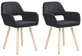 Set 2 buc. scaune pentru sufragerie Chico (negru). 1009920