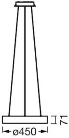 Ledvance - Candelabru LED dimabil SUN@HOME CIRCULAR 18,5W/230V Wi-Fi