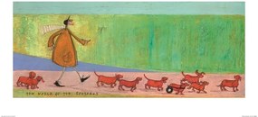 Imprimare de artă Sam Toft - The March of the Sausages