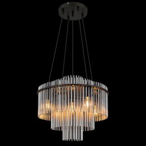 Globo 15698H1 - Lustru pe cablu GORLEY 5xE27/60W/230V, negru