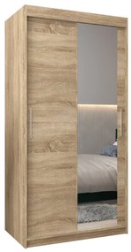 Dulap de haine 100 cm Toki 2 (stejar sonoma + stejar sonoma). 1064970