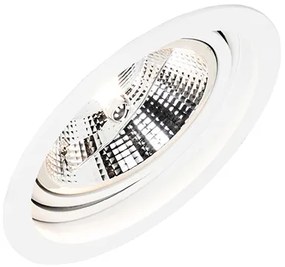 Spot încastrat inteligent rotund alb reglabil, inclusiv Wifi GU10 111m - Chuck 111