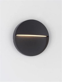 Spot LED aplicat iluminat exterior ambiental IP54 TOBY D-11cm negru