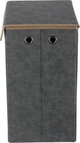 Autronic Cutie de depozitare din material textilcu capac 38 × 28 × 50 cm, gri