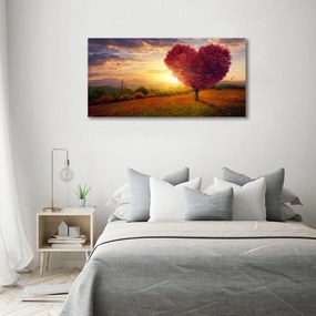 Imprimare tablou canvas Copac caseta de inimă