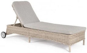 Sezlong cu saltea detasabila si roti, Jupiter, Bizzotto