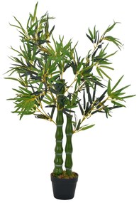 vidaXL Plantă artificială bambus cu ghiveci, verde, 110 cm