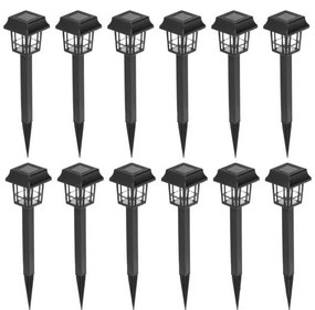 SET 12x lampă LED solară LED/0,06W/1,2V 1xAA 6500K IP44 100 mAh