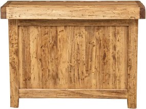 Banc de tamplar, L119 63 H90 cm, usi glisante, natur antic, lemn masiv