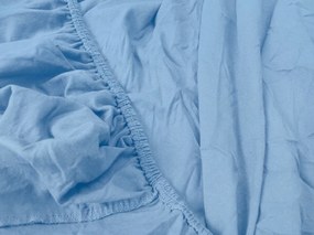 Cearsaf Jersey BASIC bleu deschis 180 x 200 cm