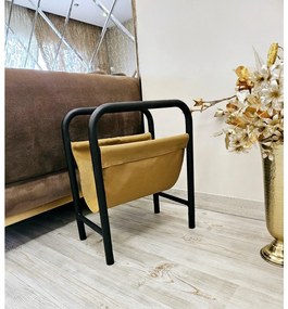 Măsuță laterală Leloku (negru + muștar). 1094686
