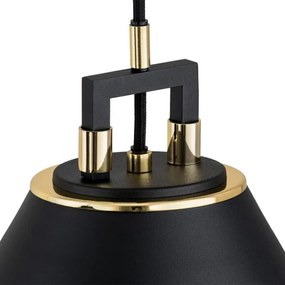 Lustră pe cablu ORTE 3xE27/15W/230V neagră Argon 6174