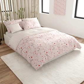 Lenjerie de pat din bumbac LOVITA roz Dimensiunile lenjeriei: 70 x 90 cm | 140 x 200 cm