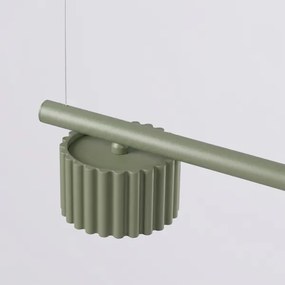 Sollux SL.2698 - Lustră pe cablu AURA 4xGX53/10W/230V verde