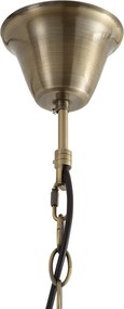 Lampă suspendată clasică bronz cu sticlă opal 5 lumini - Katarina