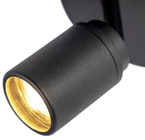 Spot luminos inteligent pentru baie negru IP44 incl. 3 WiFi GU10 - Ducha